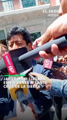 Javier Milei llegará  este viernes a Santa Cruz de la Sierra