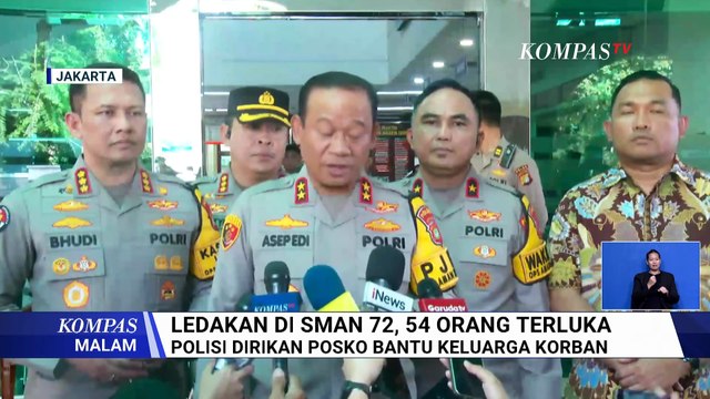 Pemprov DKI Akan Tanggung Biaya Pengobatan RS Korban Ledakan di SMAN 72 Jakarta | KOMPAS MALAM