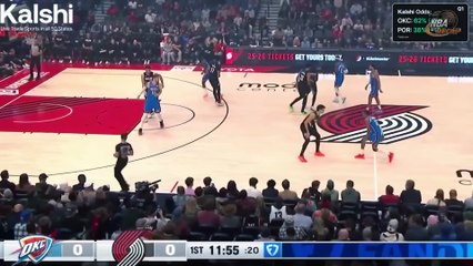 NBA-Oklahoma City Thunder vs Portland Trail Blazers Full Game Highlights