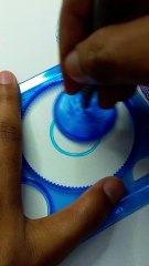 Hypnotic Pink & Blue Spirograph Pattern