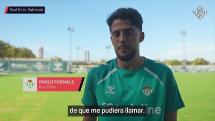 Pablo Fornals se enteró de su regreso a la Selección Española en plana charla de Pellegrini