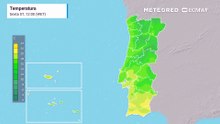 Este fim de semana as temperaturas vão baixar em Portugal continental