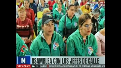 Jefes de calles celebran asamblea popular en pro del fortalecimiento comunal en Caracas