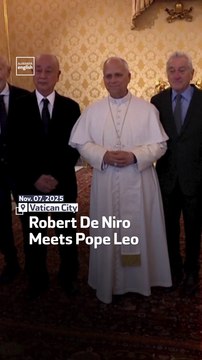Robert De Niro Meets Pope Leo