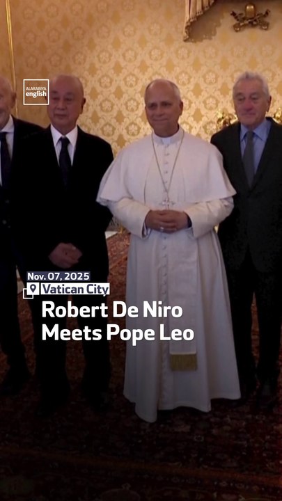Robert De Niro Meets Pope Leo