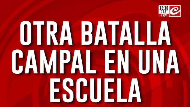 Otra batalla campal en una escuela: madres y alumnas a las trompadas