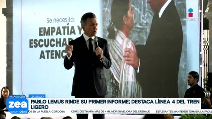 El gobernador de Jalisco, Pablo Lemus, rinde su primer Informe de Gobierno