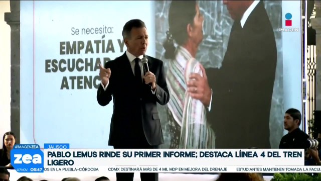 El gobernador de Jalisco, Pablo Lemus, rinde su primer Informe de Gobierno