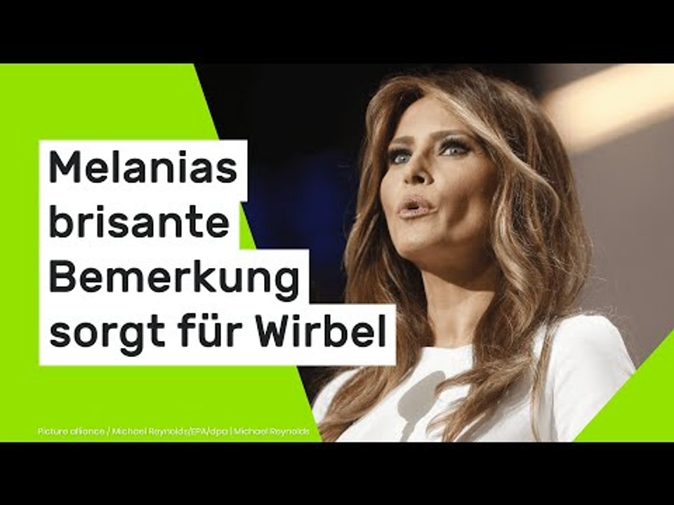Melania Trump: Meinte sie etwa Donald? Melanias brisante Bemerkung sorgt für Wirbel