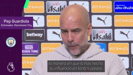 Guardiola: "¿El mejor entrenador de la historia? Formo parte de ello"