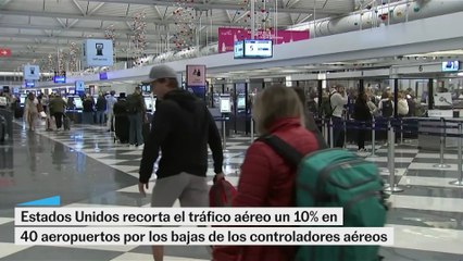 Estados Unidos bloquea los aeropuertos por las bajas de los controladores aéreos