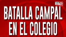 Otra batalla campal: madres a los golpes en el patio del colegio