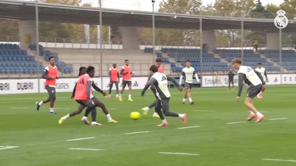 Entrenamiento del Real Madrid previo al Rayo