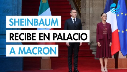 Sheinbaum recibe a Macron: Foco en relación bilateral y devolución de códices