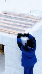 Genius Guide: Build a Snow Sauna with Just Basic Tools ❄️🔥