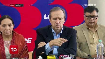 “Arce y Evo fracasaron y llevaron a Bolivia al desastre”, afirma Tuto Quiroga