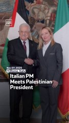 Italian PM Meets Palestinian President