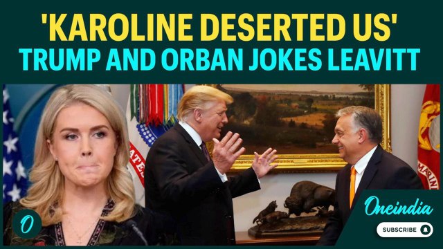 VIDEO: Trump ROASTS Missing Karoline in Meeting With Hungarian PM Orban | Leavitt’s NEW Job Offer