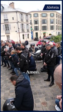 Les motards escortent sainte Thérèse au Congrès Mission !