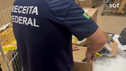 Receita Federal em Cascavel apreende R$ 150 mil em produtos irregulares durante operação de fiscalização
