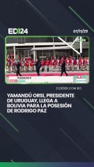 Yamandú Orsi, presidente de Uruguay, llega a  Bolivia para la posesión  de Rodrigo Paz