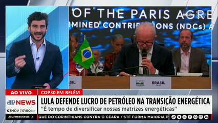COP30: Lula defende lucro de petróleo na transição energética