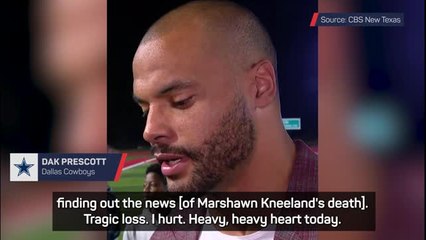 A pain that you don't wish upon anybody - Prescott reacts to Kneeland's death
