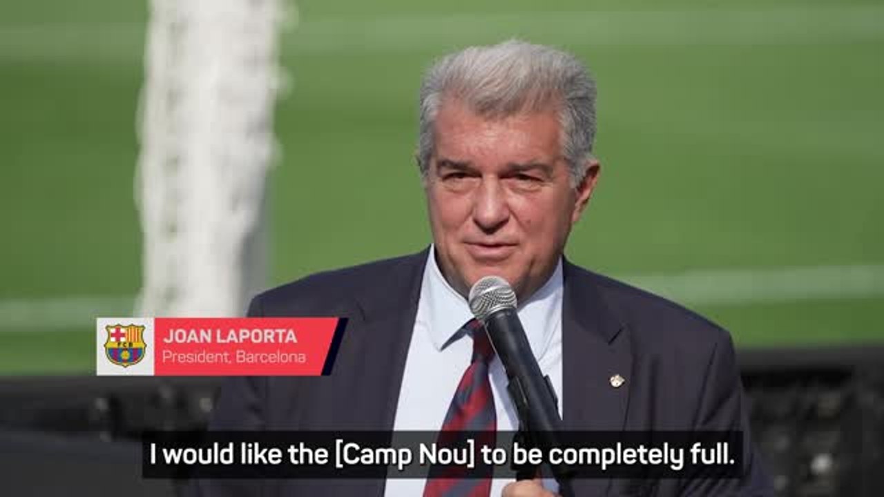 Laporta hopes to host Messi testimonial at Camp Nou - video Dailymotion