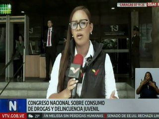 Vicepresidente Sectorial Cabello participó en el congreso Consumo de Drogas y Delincuencia Juvenil