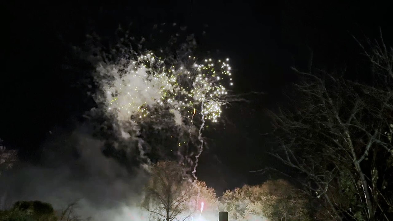 Impressive fireworks over Crediton, video Alan Quick IMG_7406