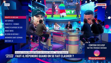 Mbappé a-t-il eu raison de répondre à Orelsan ? - L'Équipe du Soir - extrait