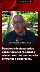 Bomberos destacaron las capacitaciones recibidas y adelantaron que continuarán formando a su personal.