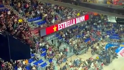 Afición del Palau abuchea al equipo tras la derrota ante el Real Madrid