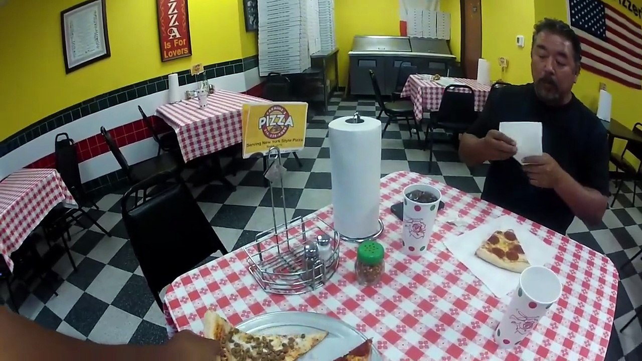 Downtown Dallas trip to Carmine's pizza