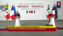 Emmanuel Macron ofrece conferencia tras reunión con Claudia Sheinbaum en CDMX