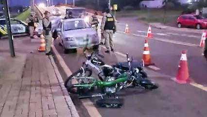 Polícia Militar recolhe oito veículos durante fiscalização de trânsito em Cascavel