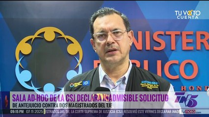 MP pide a la CSJ notificar resolución para presentar requerimiento fiscal contra magistrados del TJE