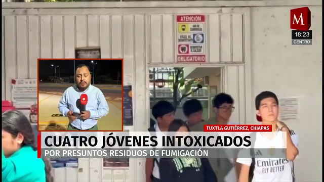 Alumnos resultaron intoxicados luego de una fumigación en una preparatoria en Tuxtla Gutiérrez