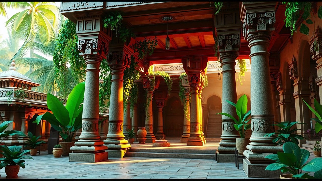 Serene Temple Music - Ancient Indian Vibes