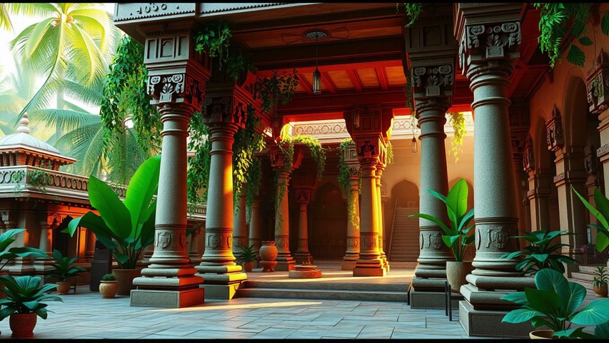 Serene Temple Music - Ancient Indian Vibes