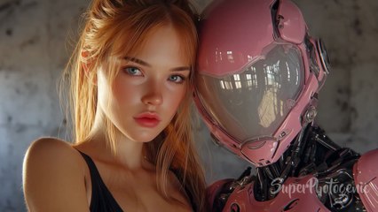 Space Babes and Robots _ sci-fi _ AI music video