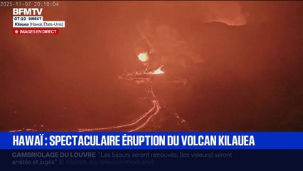Hawaï: les images spectaculaires de l'éruption du volcan Kilauea