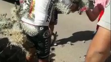 🇬🇧 Cyclist Covered Head-to-Toe in Cactus Spines After Crash | Extreme Bike Fail