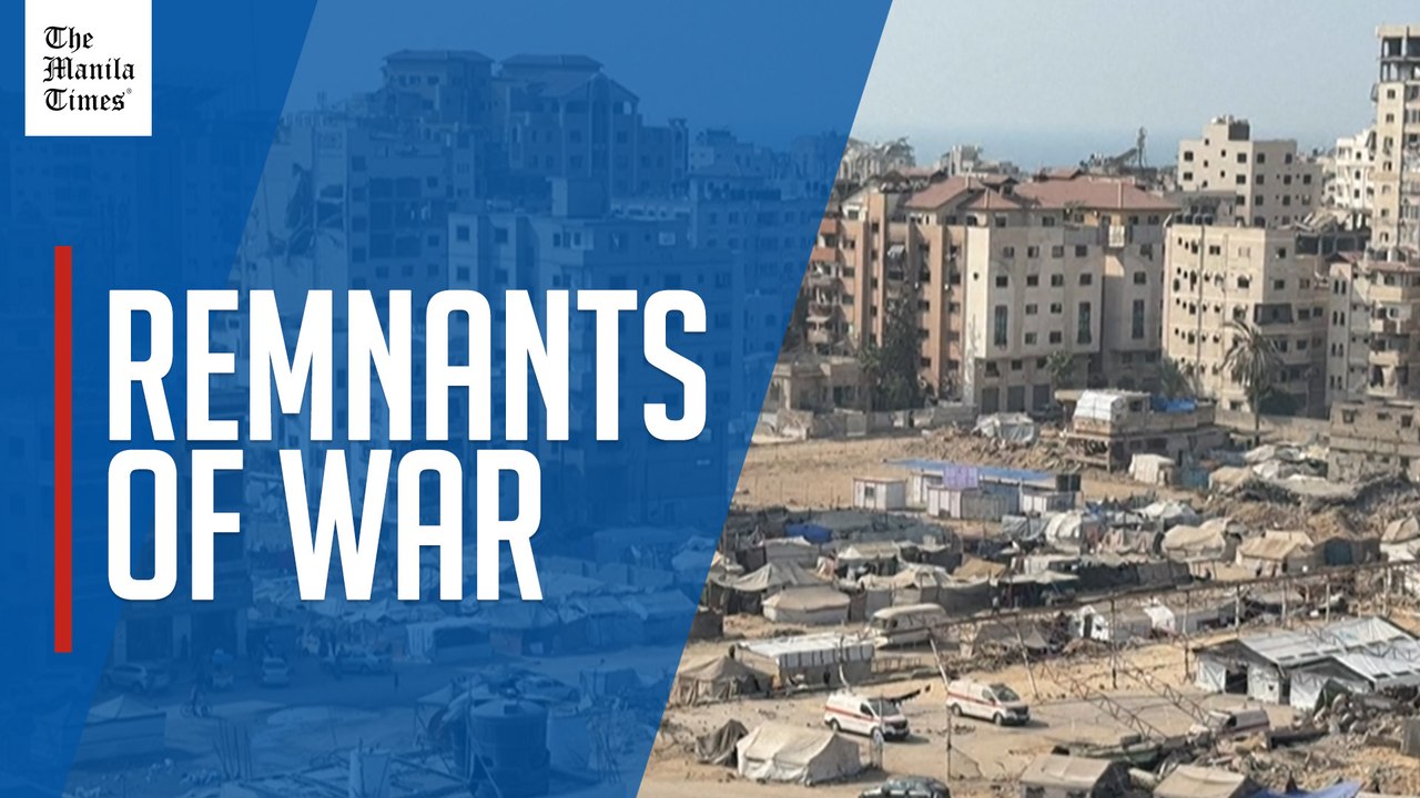 Destruction, damaged buildings in Gaza City amid ceasefire