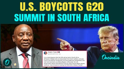 Trump BLASTS South Africa over KILLING & SLAUGHTER of White Farmers| U.S Boycotts Jo’burg G20 Summit
