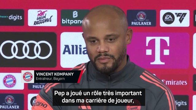 Kompany rend hommage à Guardiola : Il a joué un rôle très important dans ma carrière