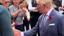 His Majesty King Charles III greets his admirers at the Chaffield Medical Centre.|Bath uk