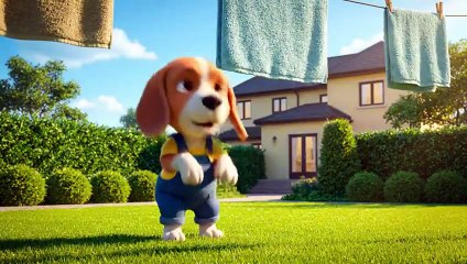 Baby Beagle Comforts Mama After Rainy Accident | Warm Soup & Care Revive Her