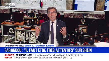 Shein: "Nous devons nous défendre", estime Jean-Pierre Farandou, ministre du Travail et des Solidarités