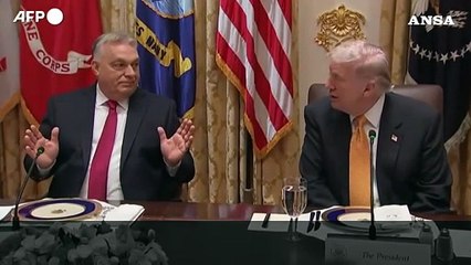 Trump riceve Orban alla Casa Bianca: "La guerra in Ucraina finira' presto"